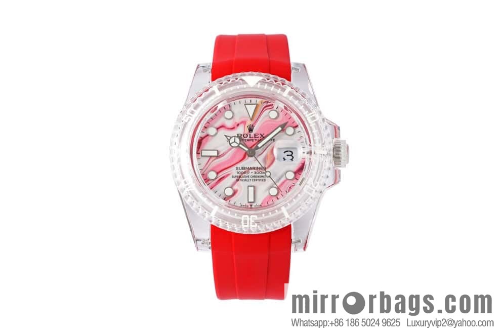55G. Factory Rolex's Phantomlab Modified Masterpiece Imported Crystal Original Model 3135 Movement Watch