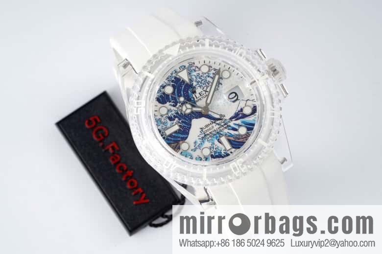 55G. Factory Rolex's Phantomlab Modified Masterpiece Imported Crystal Original Model 3135 Movement Watch