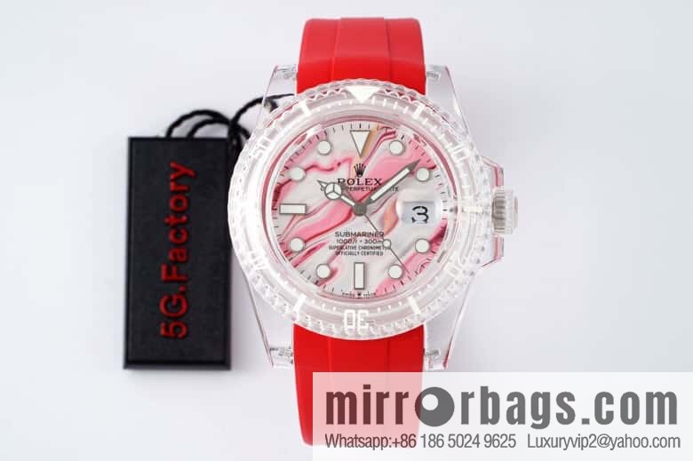 55G. Factory Rolex's Phantomlab Modified Masterpiece Imported Crystal Original Model 3135 Movement Watch