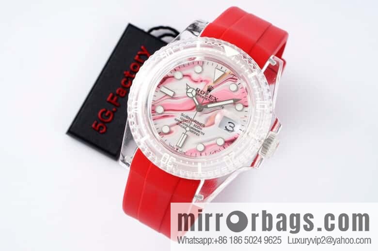 55G. Factory Rolex's Phantomlab Modified Masterpiece Imported Crystal Original Model 3135 Movement Watch