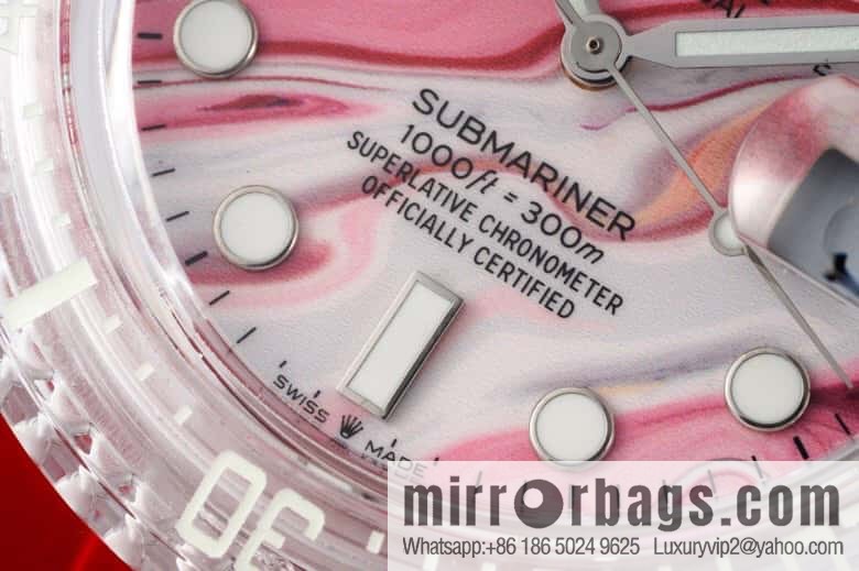 55G. Factory Rolex's Phantomlab Modified Masterpiece Imported Crystal Original Model 3135 Movement Watch