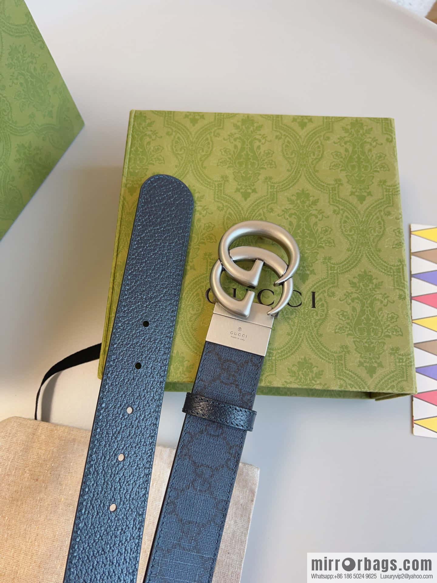 🅿Original leather purchasing grade GG Marmont series double-sided belt, model number 627055.