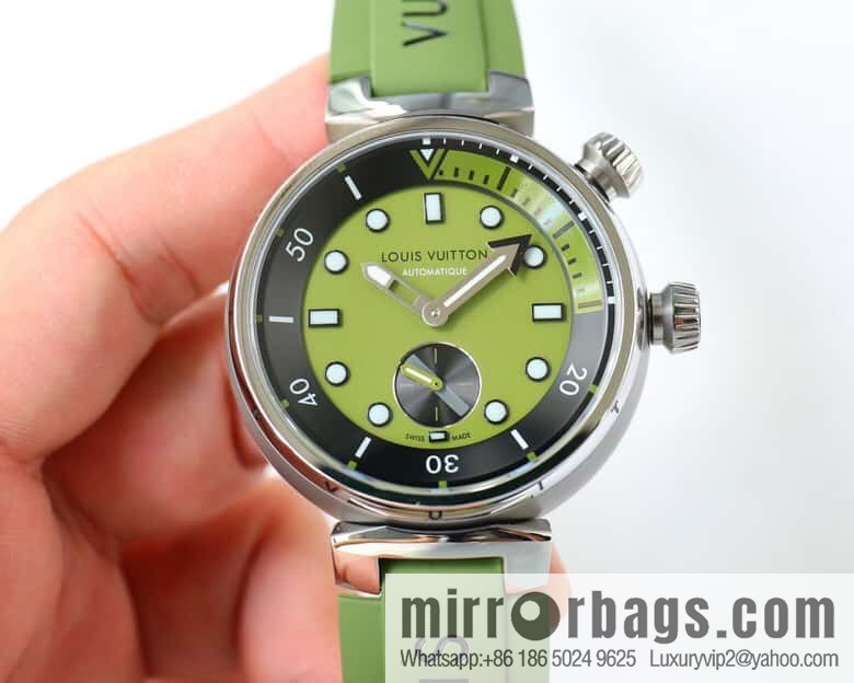 LV Super Supernatural Mechanical Watch Tambour Street Diver Chronograph - Self-made, 46mm and Fine