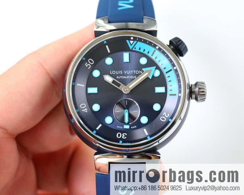 LV Super Supernatural Mechanical Watch Tambour Street Diver Chronograph - Self-made, 46mm and Fine