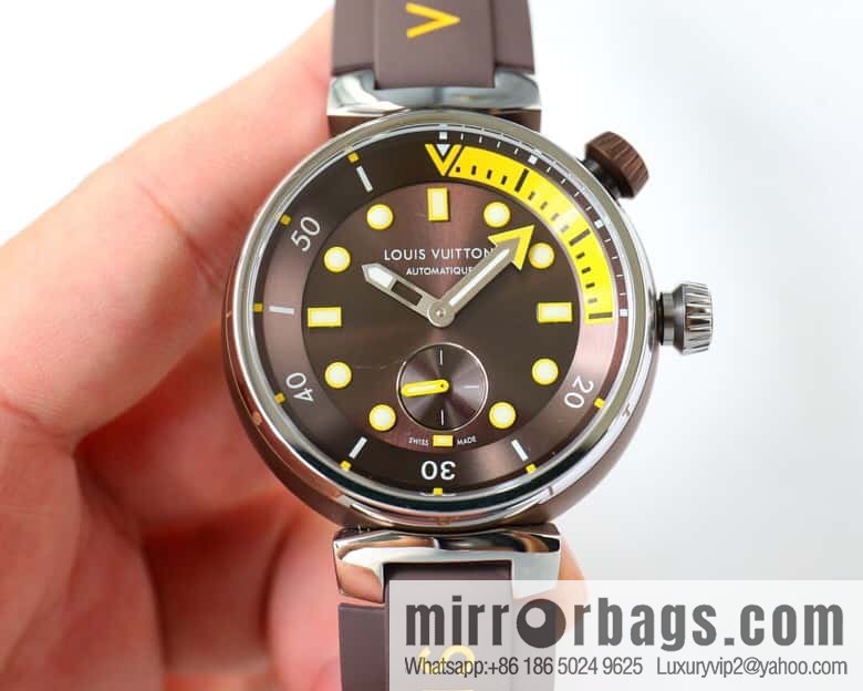 LV Super Supernatural Mechanical Watch Tambour Street Diver Chronograph - Self-made, 46mm and Fine