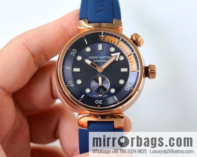 LV Super Supernatural Mechanical Watch Tambour Street Diver Chronograph - Self-made, 46mm and Fine
