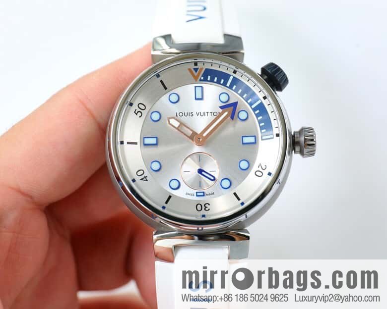 LV Super Supernatural Mechanical Watch Tambour Street Diver Chronograph - Self-made, 46mm and Fine