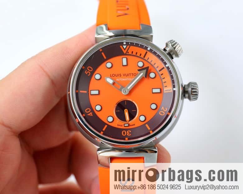 LV Super Supernatural Mechanical Watch Tambour Street Diver Chronograph - Self-made, 46mm and Fine