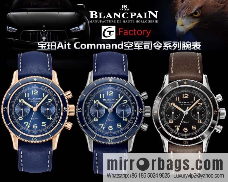 IT new Blancpain new Ait Command Air Force Commander series AC02 equipped with Dandong 7750 chronograph movement changed to F388B movement watch
