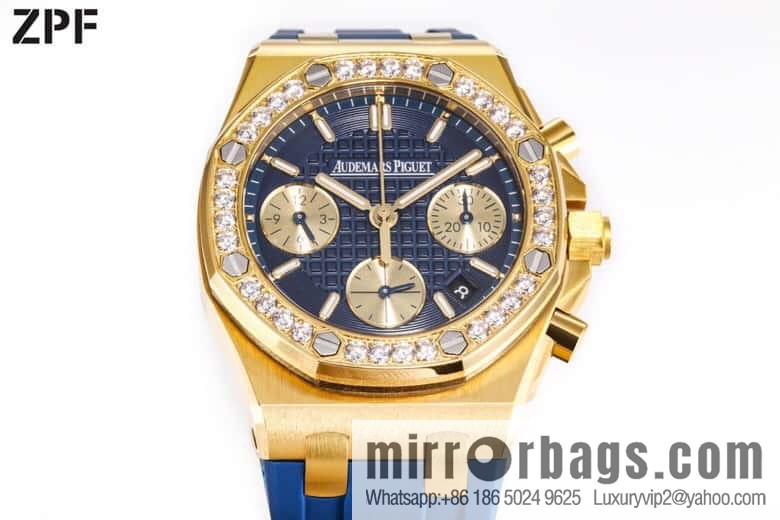 ZPF new AP Audemars Piguet 7750 movement 6-character small second Audemars Piguet chronograph mechanical watch 37mm