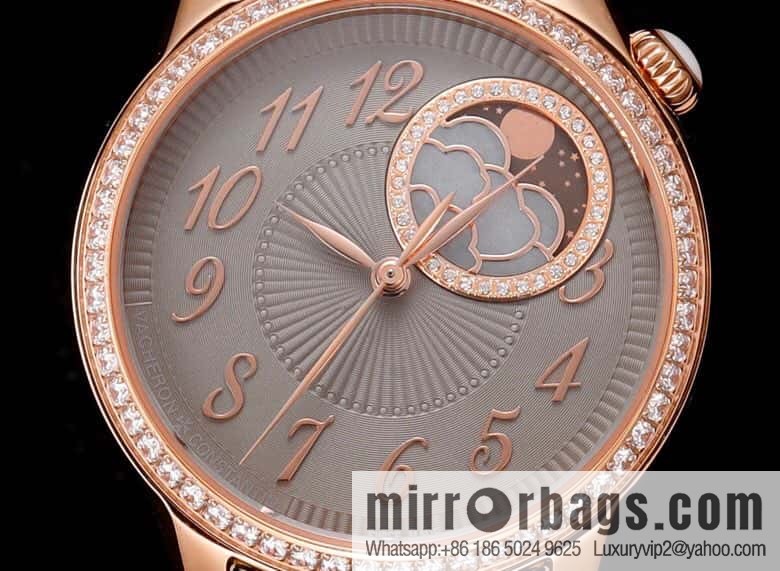 New Vacheron Constantin Egérie Ealing Muse series ultra-thin mechanical women's imported 9015 to 1088L self-winding movement watch
