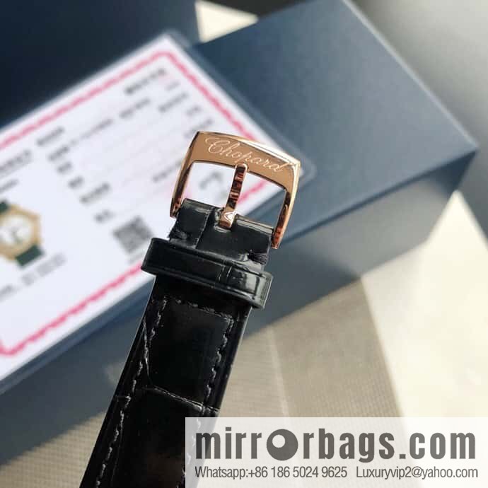 High-end hard goods Chopard HAPPY DIAMONDS happy diamond series natural pearl shell dial case inlaid with 38 VS1.8 South African natural real diamonds ETA-955.112 for original movement watch
