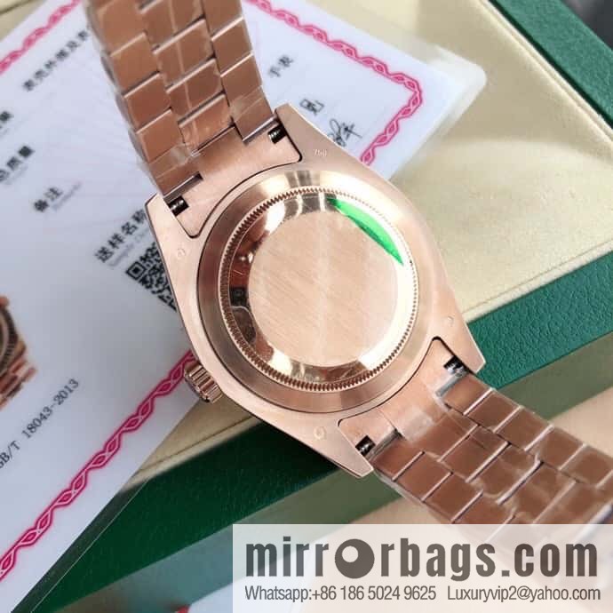 Rolex log type, the whole body is wrapped in 18k gold, the watch diameter is 41mm, and the original Swiss eta-2836 movement watch is loaded.