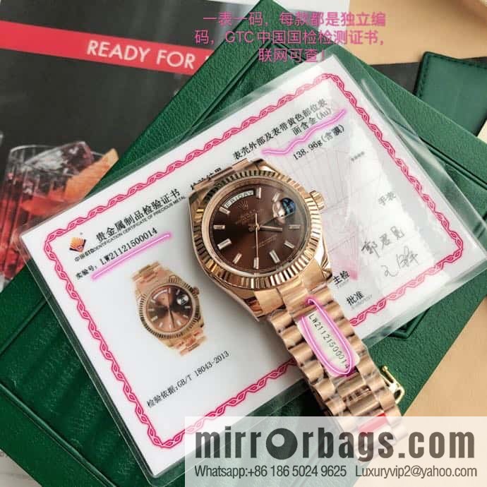Rolex log type, the whole body is wrapped in 18k gold, the watch diameter is 41mm, and the original Swiss eta-2836 movement watch is loaded.