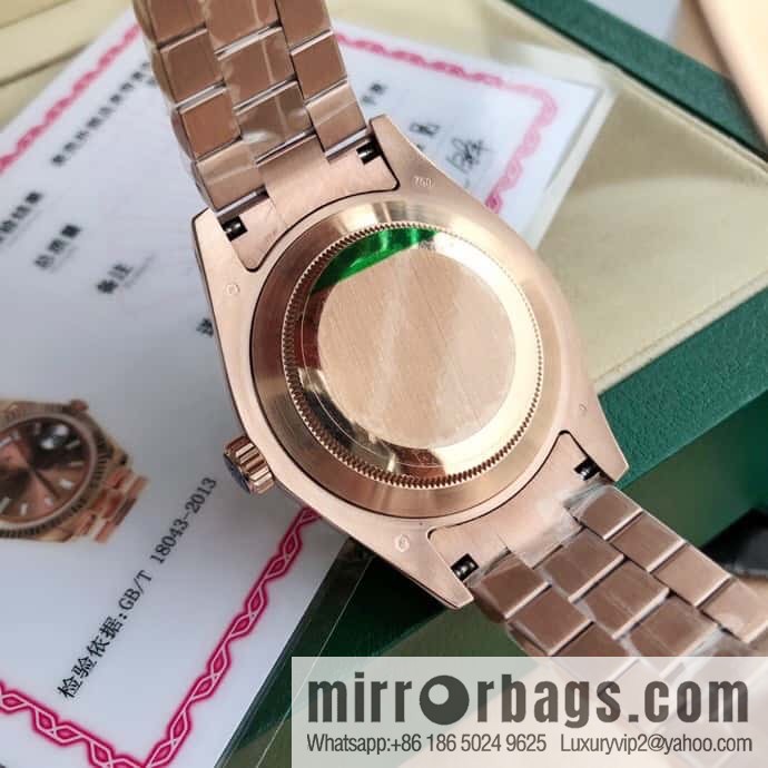 Rolex log type, the whole body is wrapped in 18k gold, the watch diameter is 41mm, and the original Swiss eta-2836 movement watch is loaded.