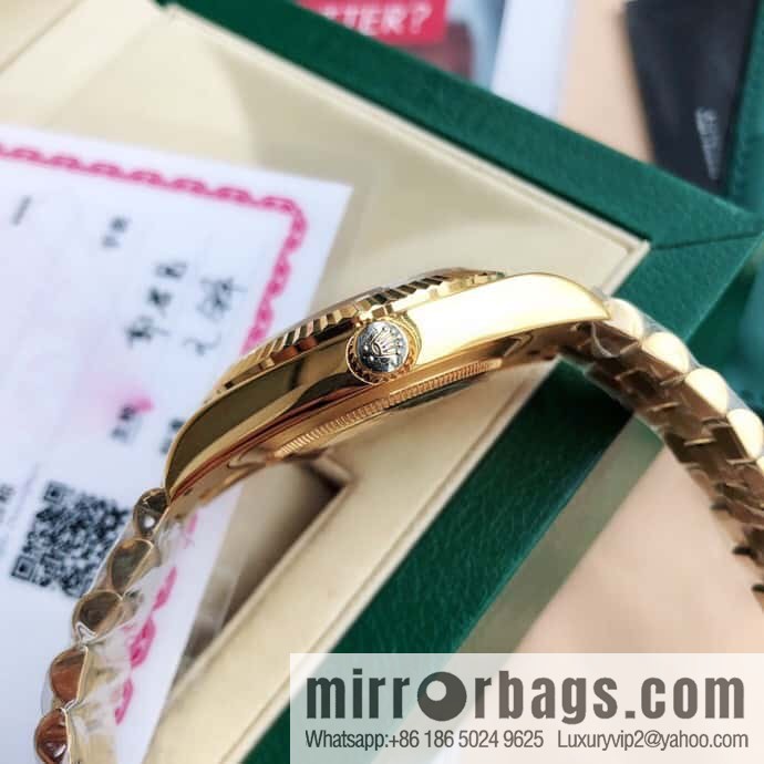 Rolex log type, the whole body is wrapped in 18k gold, the watch diameter is 41mm, and the original Swiss eta-2836 movement watch is loaded.