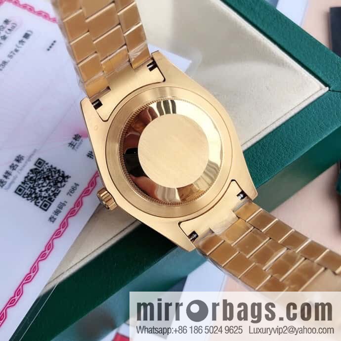 Rolex log type, the whole body is wrapped in 18k gold, the watch diameter is 41mm, and the original Swiss eta-2836 movement watch is loaded.