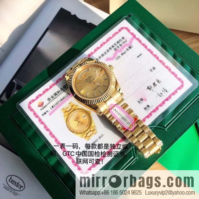 Rolex log type, the whole body is wrapped in 18k gold, the watch diameter is 41mm, and the original Swiss eta-2836 movement watch is loaded.