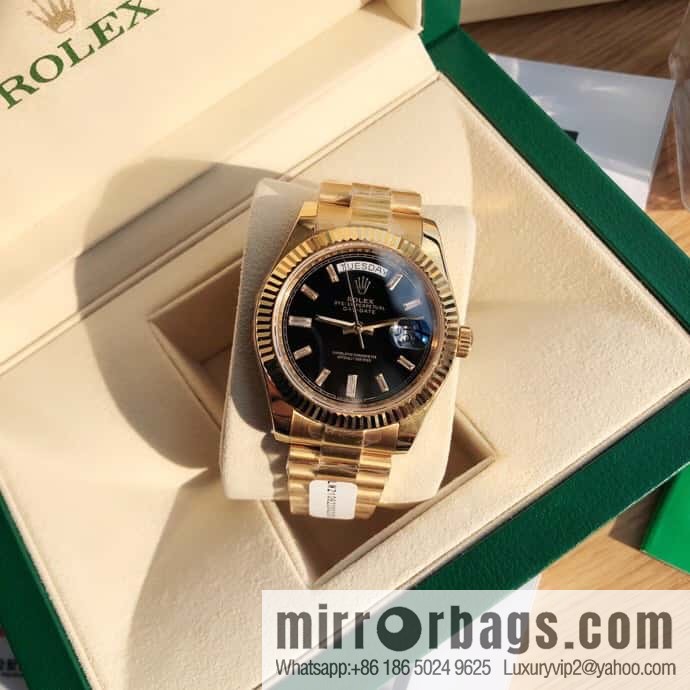 Rolex log type, the whole body is wrapped in 18k gold, the watch diameter is 41mm, and the original Swiss eta-2836 movement watch is loaded.