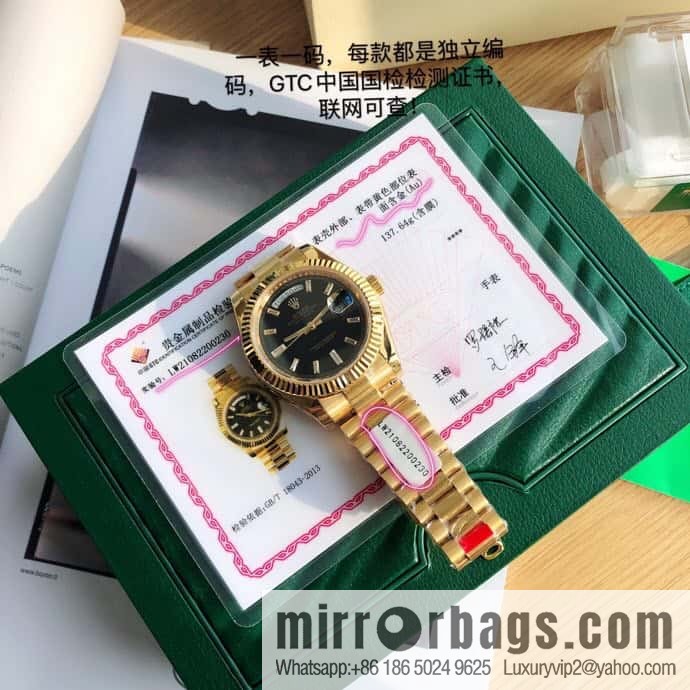 Rolex log type, the whole body is wrapped in 18k gold, the watch diameter is 41mm, and the original Swiss eta-2836 movement watch is loaded.
