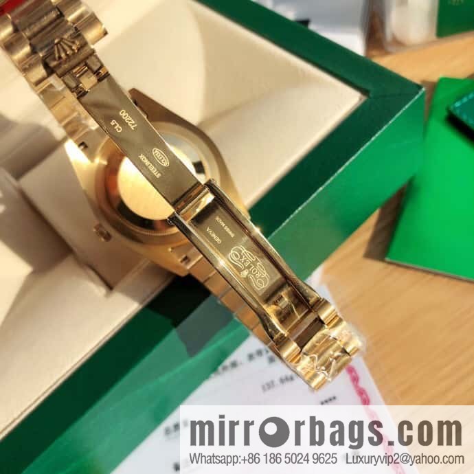 Rolex log type, the whole body is wrapped in 18k gold, the watch diameter is 41mm, and the original Swiss eta-2836 movement watch is loaded.