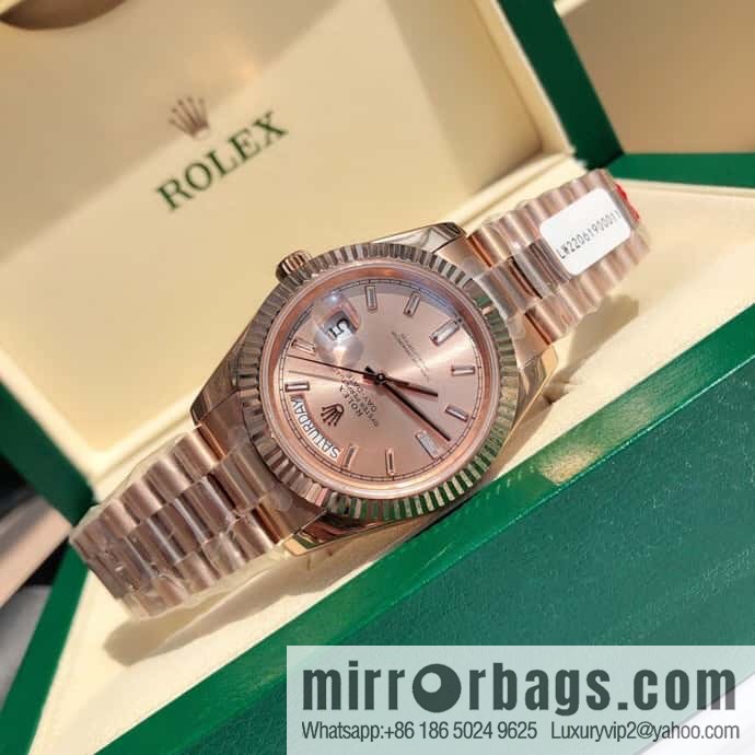 Rolex log type, the whole body is wrapped in 18k gold, the watch diameter is 41mm, and the original Swiss eta-2836 movement watch is loaded.