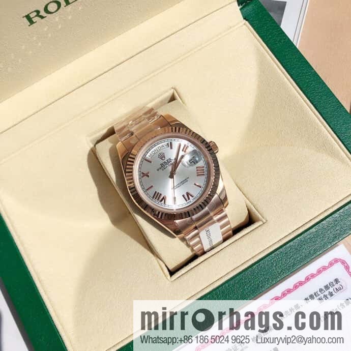 Rolex log type, the whole body is wrapped in 18k gold, the watch diameter is 41mm, and the original Swiss eta-2836 movement watch is loaded.