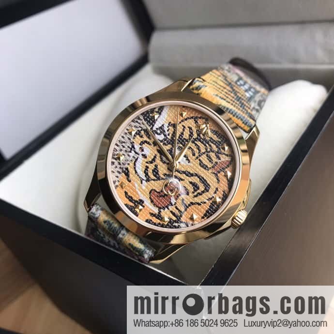 New Gucci Original Gucci, original order~ Gucci G-Timeless original Swiss quartz movement neutral watch tiger surface~ 37mm diameter