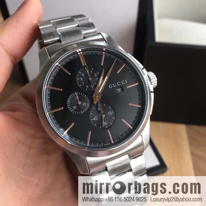 New original Gucci, Gucci Bee stainless steel G-timeless series men's watch original Swiss movement multifunctional six-pin quartz movement watch 42mm diameter