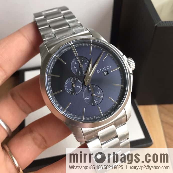 New original Gucci, Gucci Bee stainless steel G-timeless series men's watch original Swiss movement multifunctional six-pin quartz movement watch 42mm diameter
