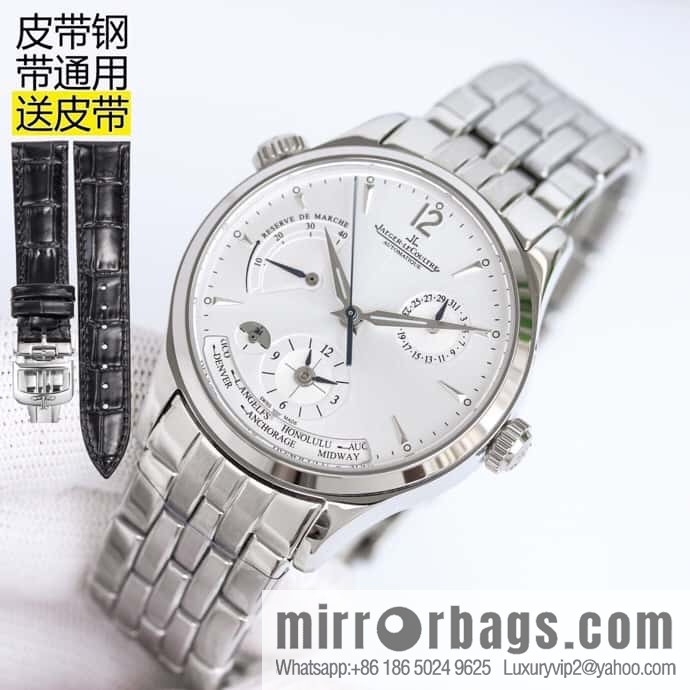 SJ produces V9 Jaeger-LeCoultre JL Master Series 1428121 J28 Jaeger-LeCoultre Automatic CaL.939 Self-winding Movement Men's Multifunctional Mechanical Watch