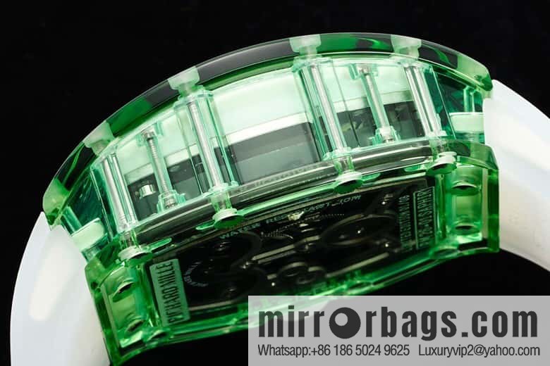 RICHARD MILLE Panda Eats Golden Bamboo, Crystal RM26-01 Tourbillon Watch