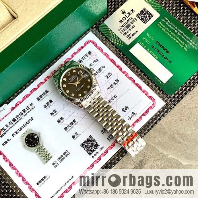 Rolex Customized Edition 2236 Blue Gossamer Fully Automatic Mechanical Movement Dial Size 31mm Rolex Rolex Women's Oyster Diary Watch