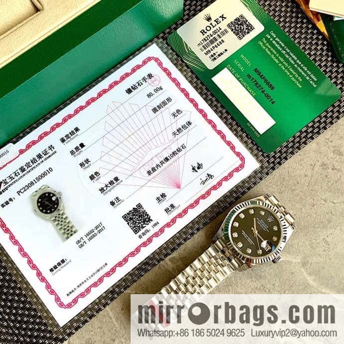 Rolex Customized Edition 2236 Blue Gossamer Fully Automatic Mechanical Movement Dial Size 31mm Rolex Rolex Women's Oyster Diary Watch