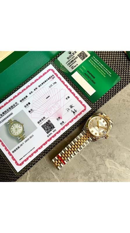 Rolex Customized Edition 2236 Blue Gossamer Fully Automatic Mechanical Movement Dial Size 31mm Rolex Rolex Women's Oyster Diary Watch