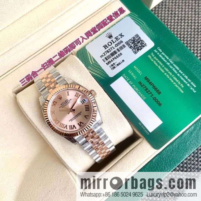 Rolex Customized Edition 2236 Blue Gossamer Fully Automatic Mechanical Movement Dial Size 31mm Rolex Rolex Women's Oyster Diary Watch