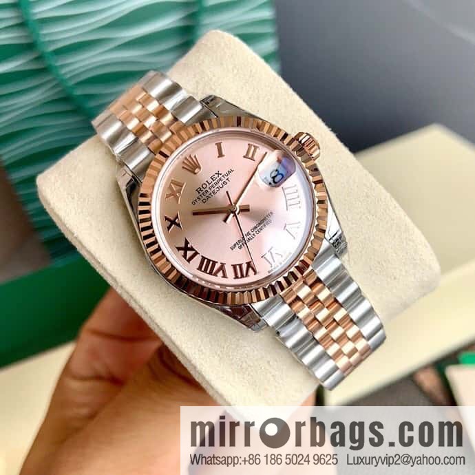 Rolex Customized Edition 2236 Blue Gossamer Fully Automatic Mechanical Movement Dial Size 31mm Rolex Rolex Women's Oyster Diary Watch