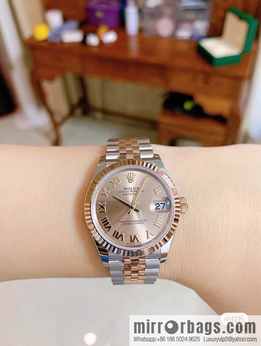 Rolex Customized Edition 2236 Blue Gossamer Fully Automatic Mechanical Movement Dial Size 31mm Rolex Rolex Women's Oyster Diary Watch