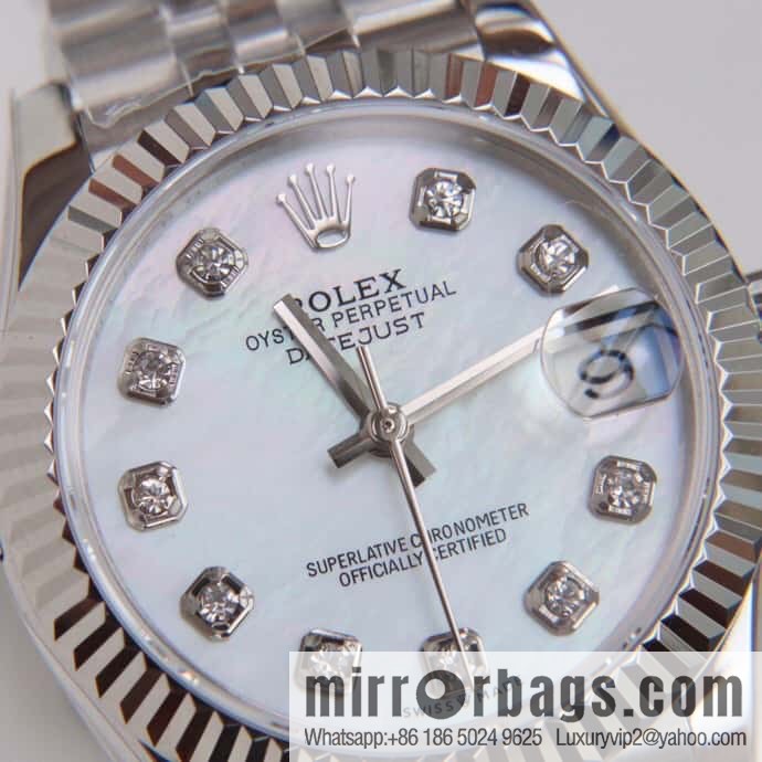 Rolex Women's Original Swiss Sw220 Movement 31mm Log Watch