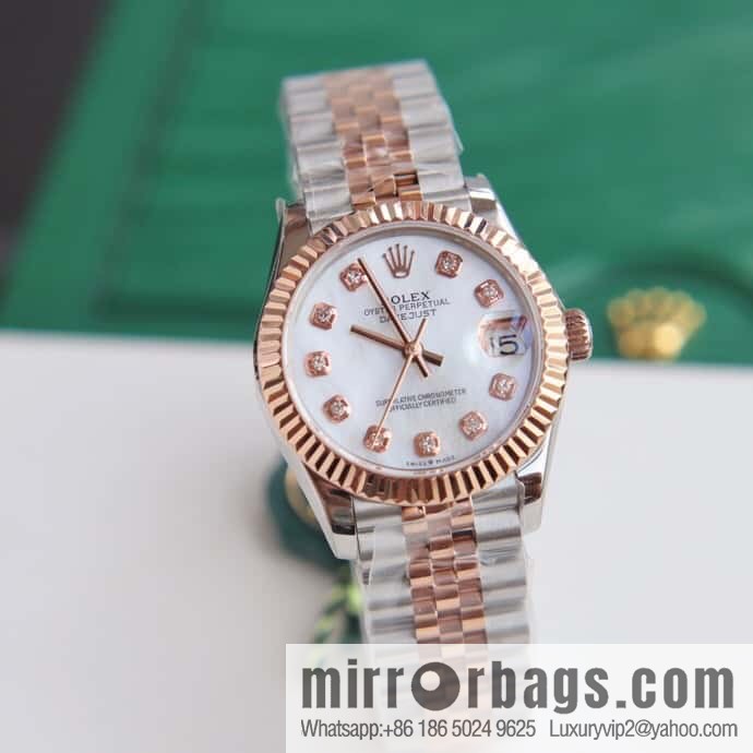 Rolex Women's Original Swiss Sw220 Movement 31mm Log Watch