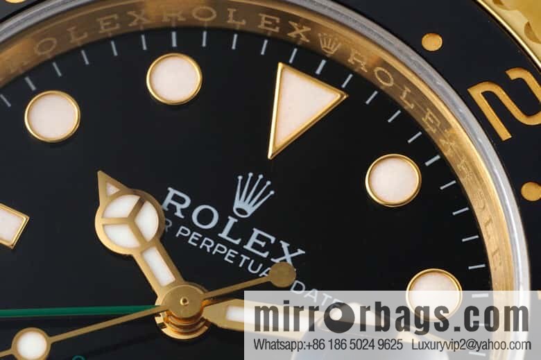 Rolex GMT Greenwich gold-coated one-piece Cal.3186 movement watch
