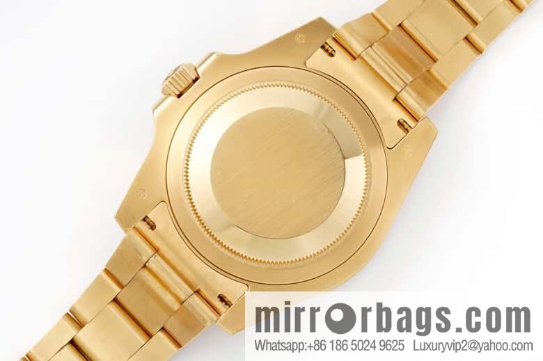 Rolex GMT Greenwich gold-coated one-piece Cal.3186 movement watch