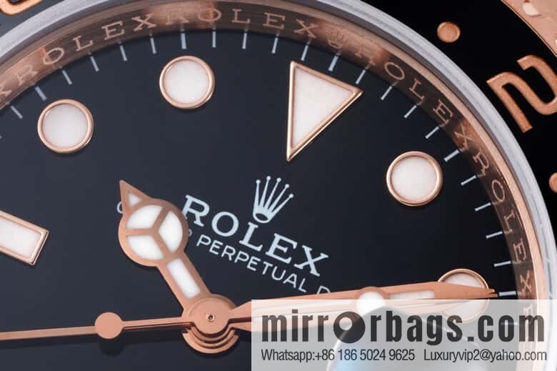 Rolex GMT Greenwich gold-coated one-piece Cal.3186 movement watch