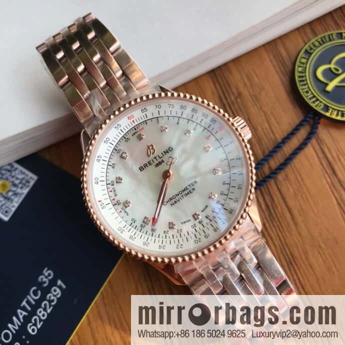Original Breitling Aviation Chronograph Automatic Swiss Original SW200 Movement Watch Women's Exquisite and Elegant