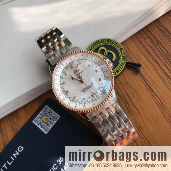 Original Breitling Aviation Chronograph Automatic Swiss Original SW200 Movement Watch Women's Exquisite and Elegant