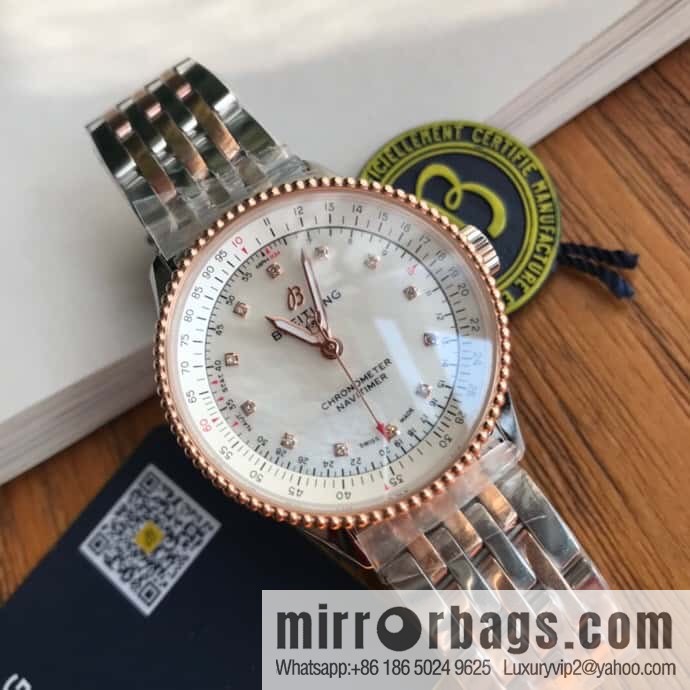 Original Breitling Aviation Chronograph Automatic Swiss Original SW200 Movement Watch Women's Exquisite and Elegant