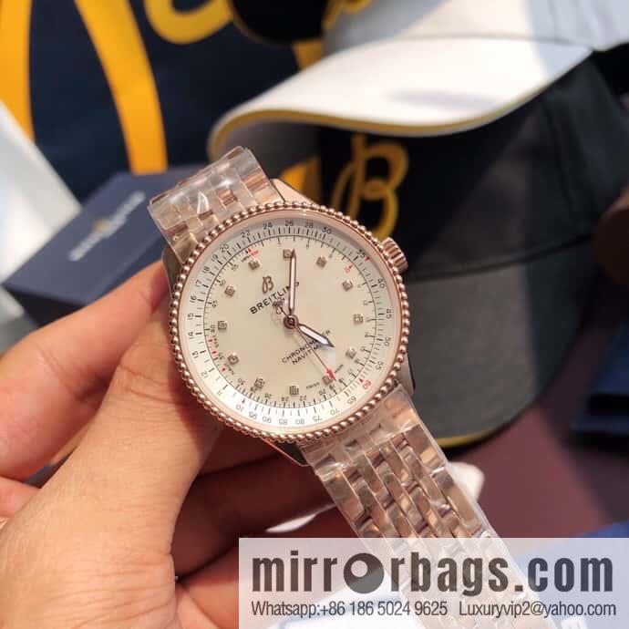 Original Breitling Aviation Chronograph Automatic Swiss Original SW200 Movement Watch Women's Exquisite and Elegant (Copy)