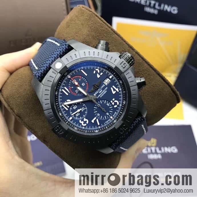 Breitling Vengeance Time Watch 45 Night Service Edition Original ETA7750 Movement Watch