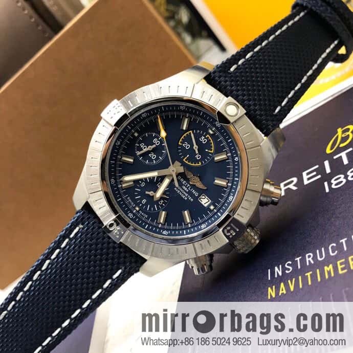 Breitling Vengeance Time Watch 45 Night Service Edition Original ETA7750 Movement Watch