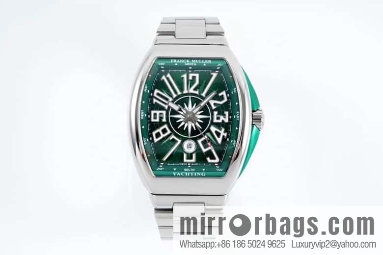 ABF highest quality, green yacht, new arrival Franck Muller Vanguard Yachting V45 series ETA2824 movement watch (copy)